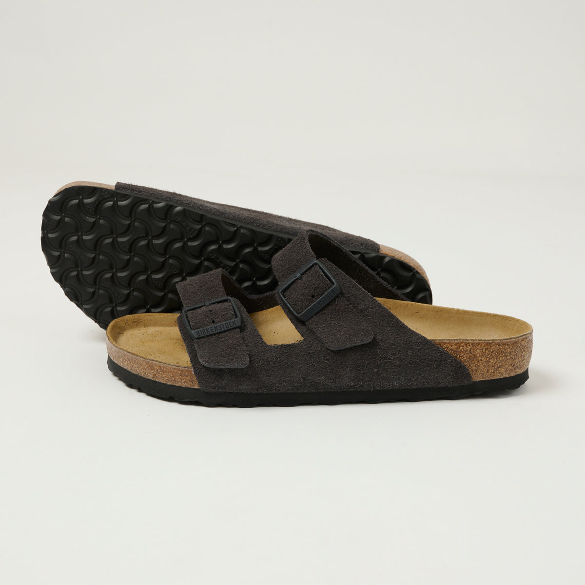 Birkenstock Arizona Suede Leather Sandal - Velvet Grey