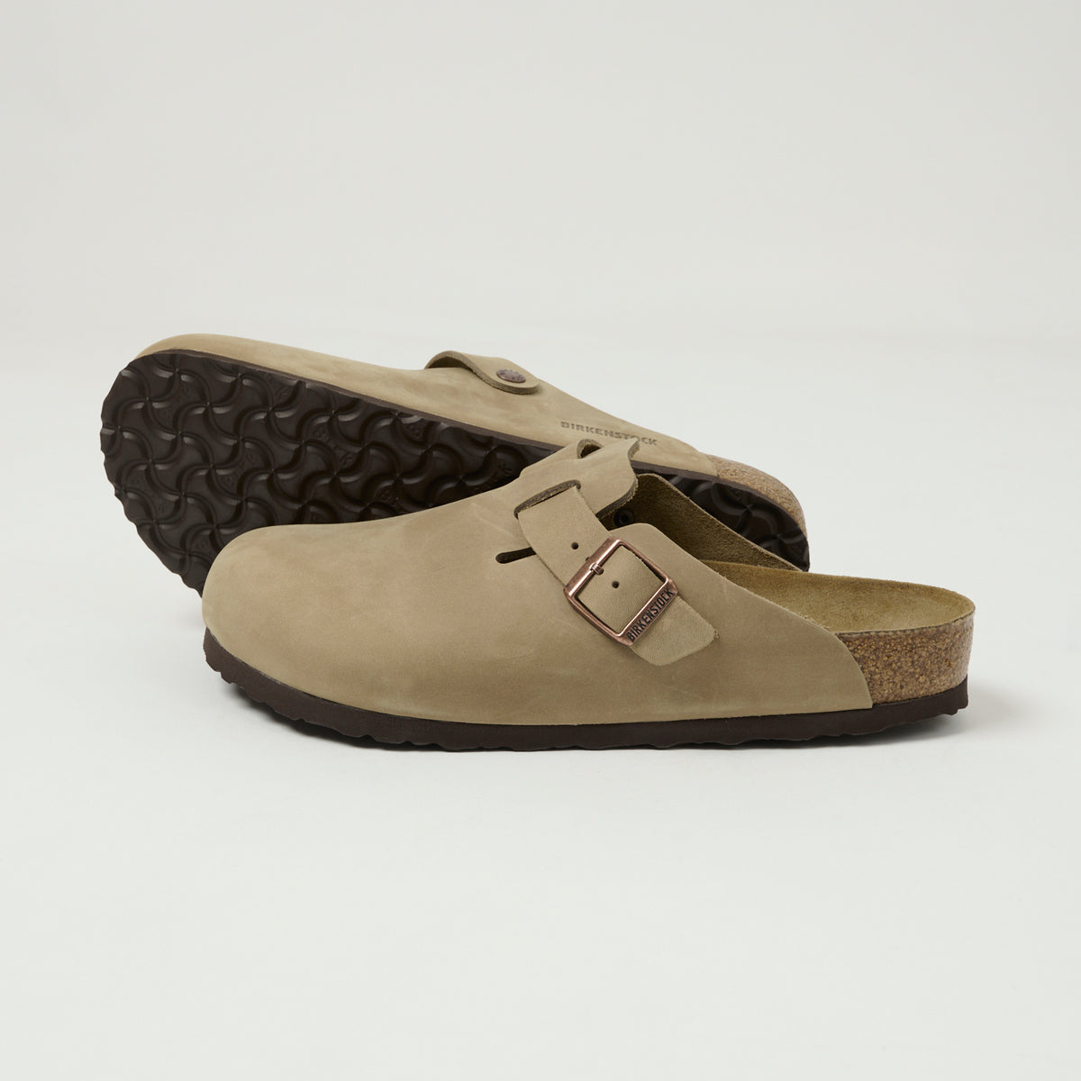 Birkenstock Boston Oiled Leather Shoe - Tobacco Brown