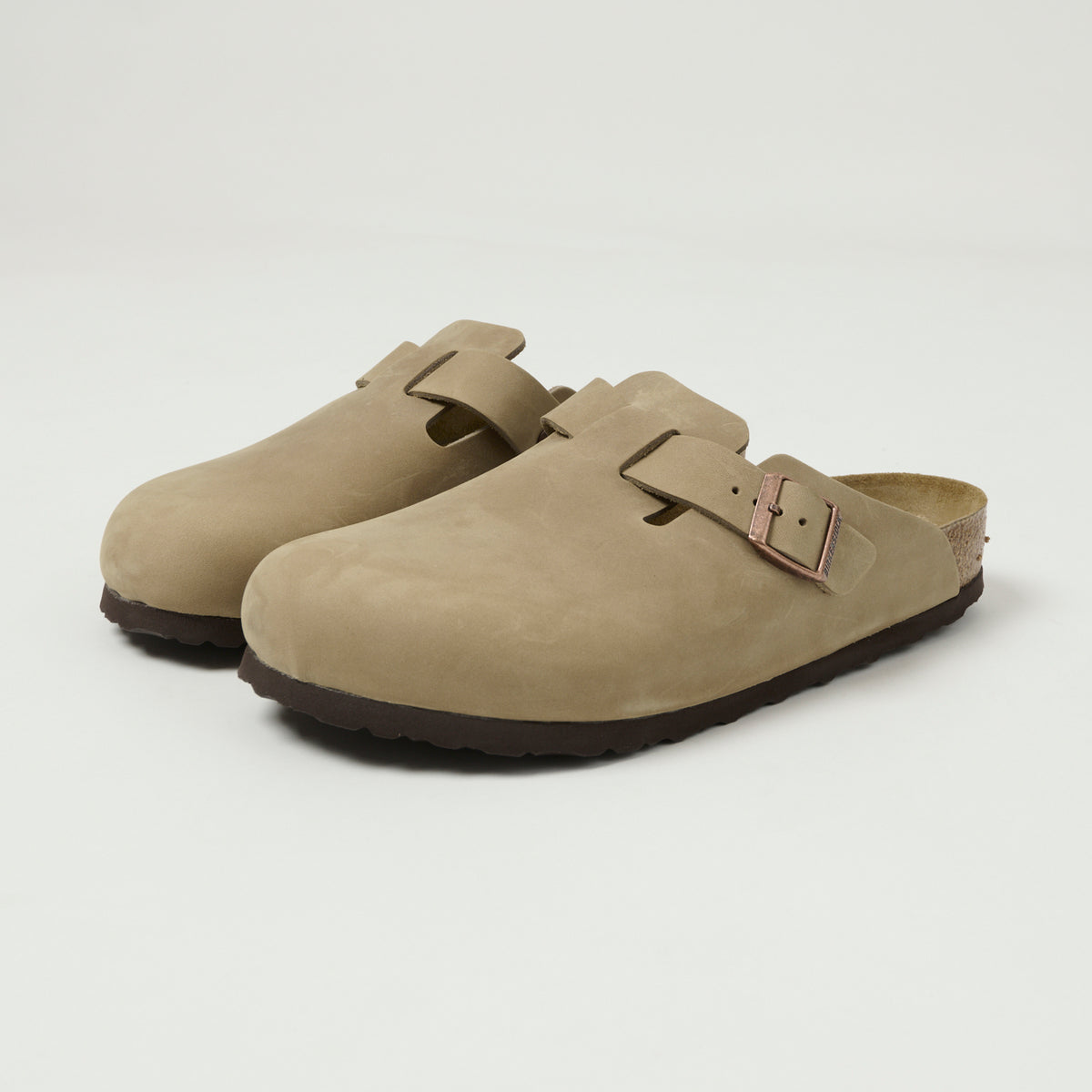 Birkenstock Boston Oiled Leather Shoe - Tobacco Brown