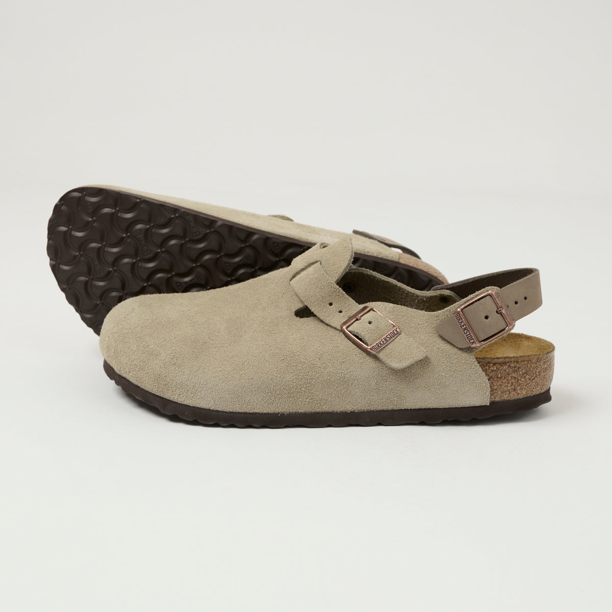 Birkenstock Tokio II Suede Shoe - Taupe