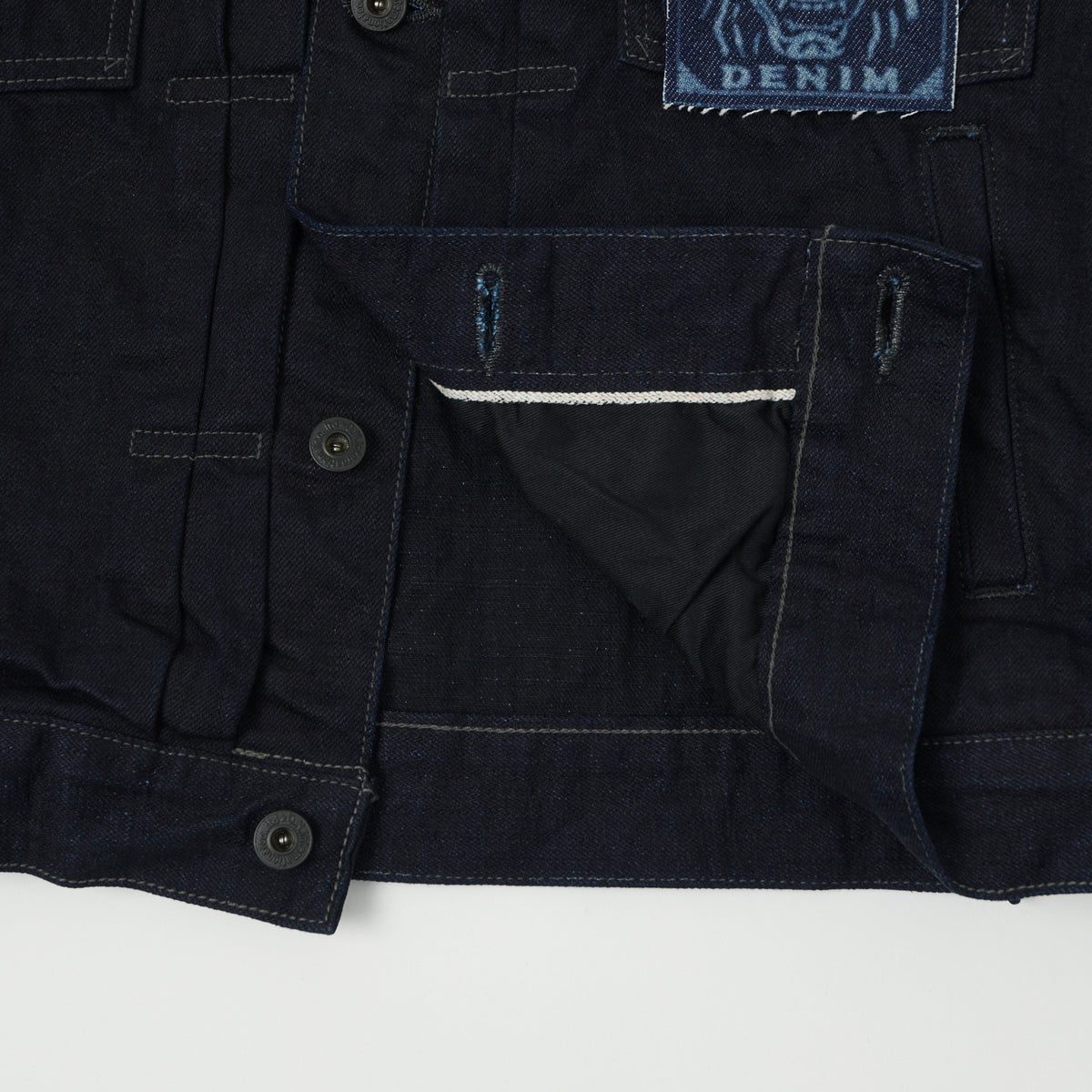 ONI Denim 02516P-14BLK Type II Denim Jacket - One Wash