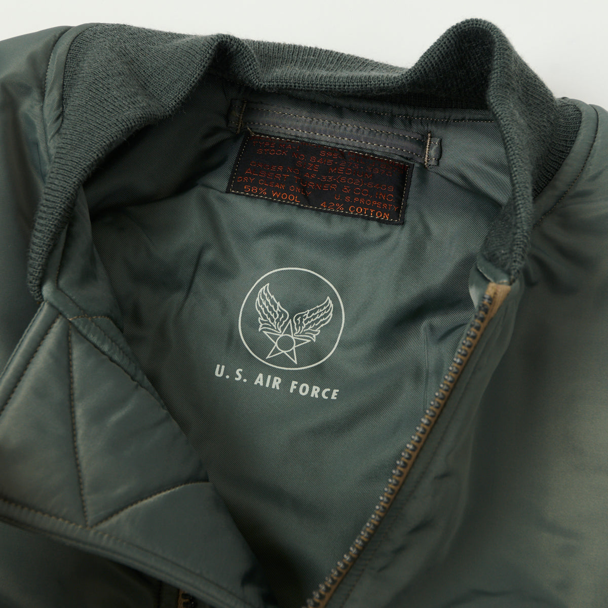 Buzz Rickson's MA-1 'Albert Turner & Co' Flight Jacket - Olive