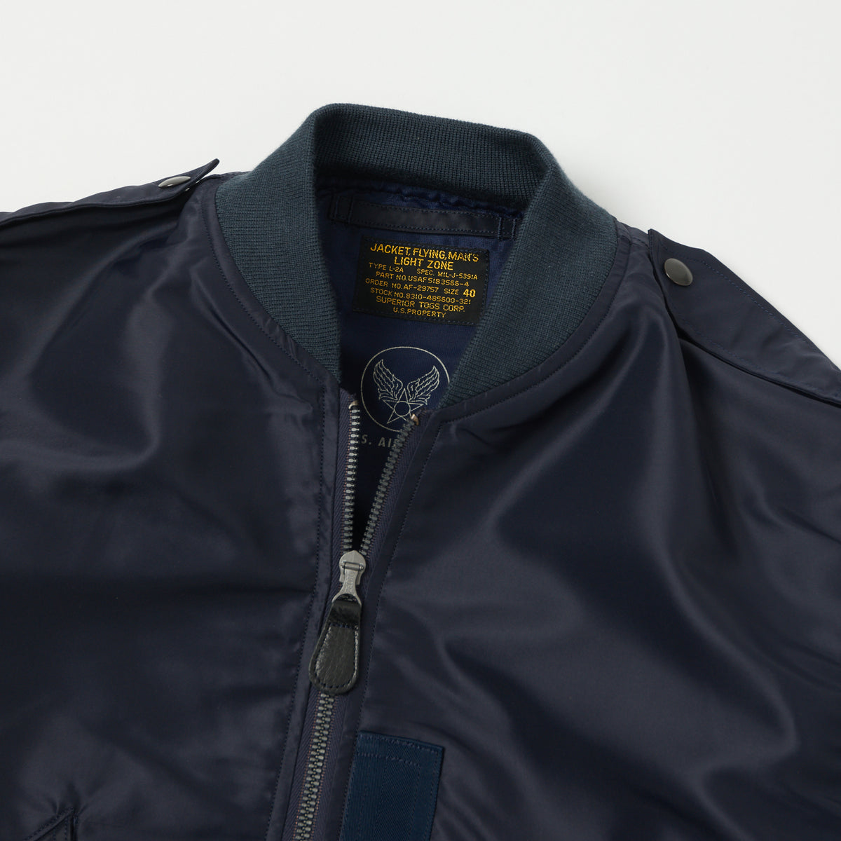 Buzz Rickson's L-2A 'Superior Togs' Flight Jacket - Navy