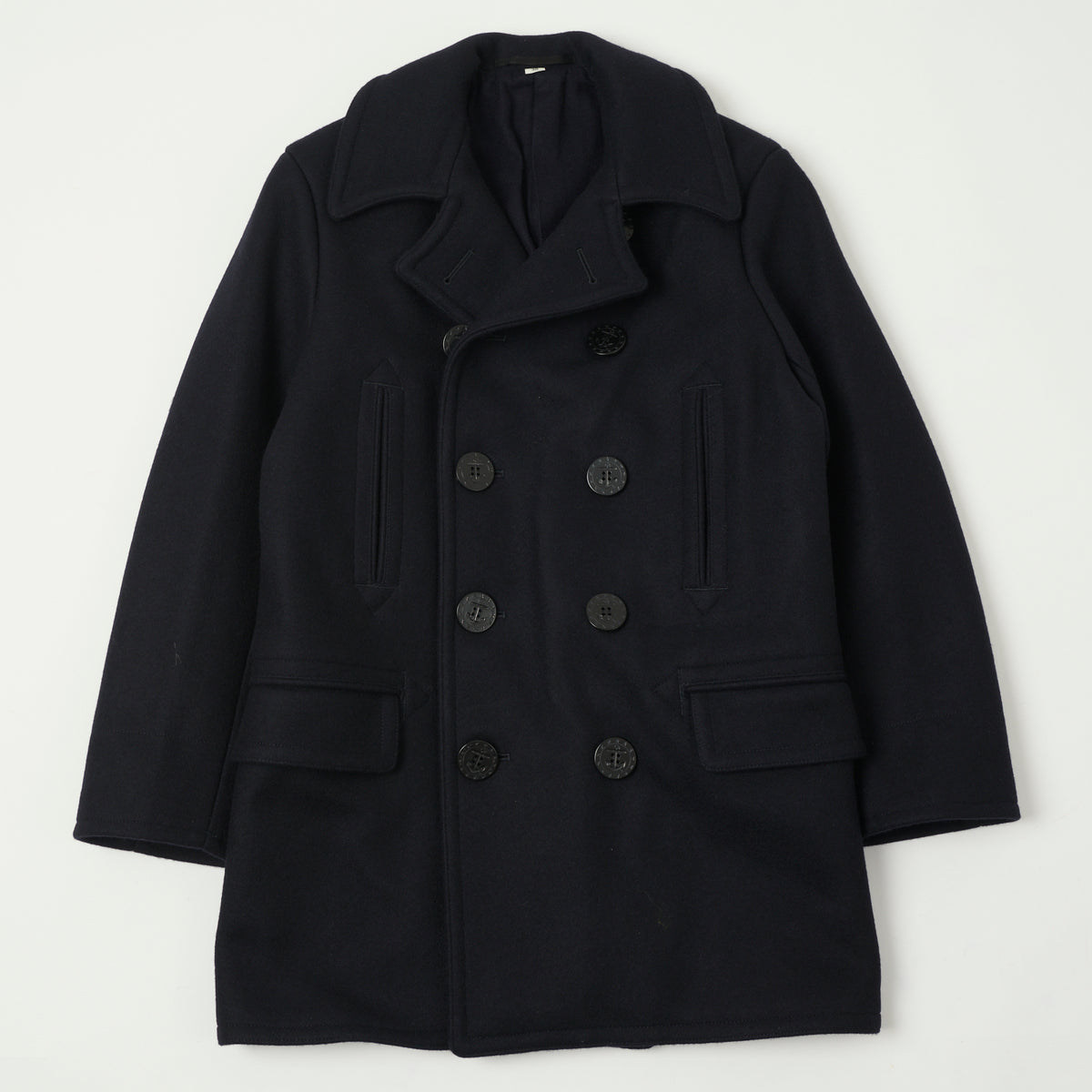 Buzz Rickson's U.S. Navy Long Pea Coat - Navy