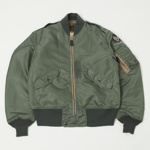 Buzz Rickson's L-2B 'Skyline' Light Weight Flight Jacket - Sage Green