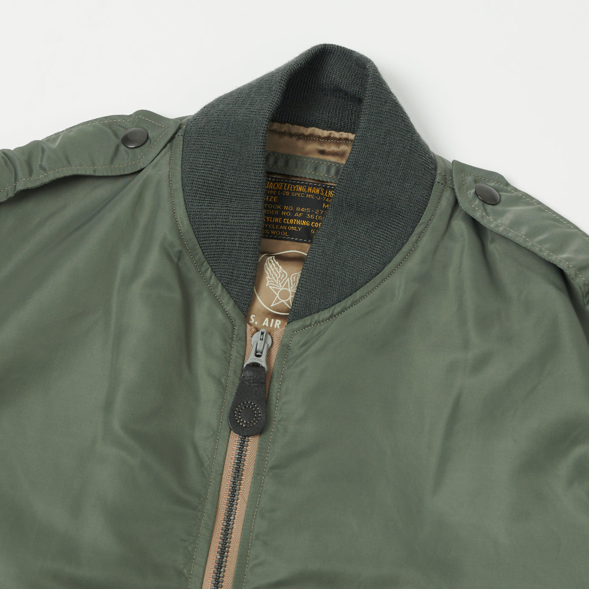 Buzz Rickson's L-2B 'Skyline' Light Weight Flight Jacket - Sage Green