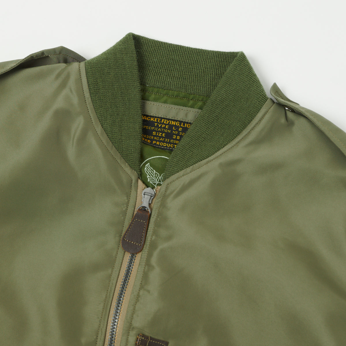 Buzz Rickson's L-2 'Reed Products Inc.' Flight Jacket - Olive Drab