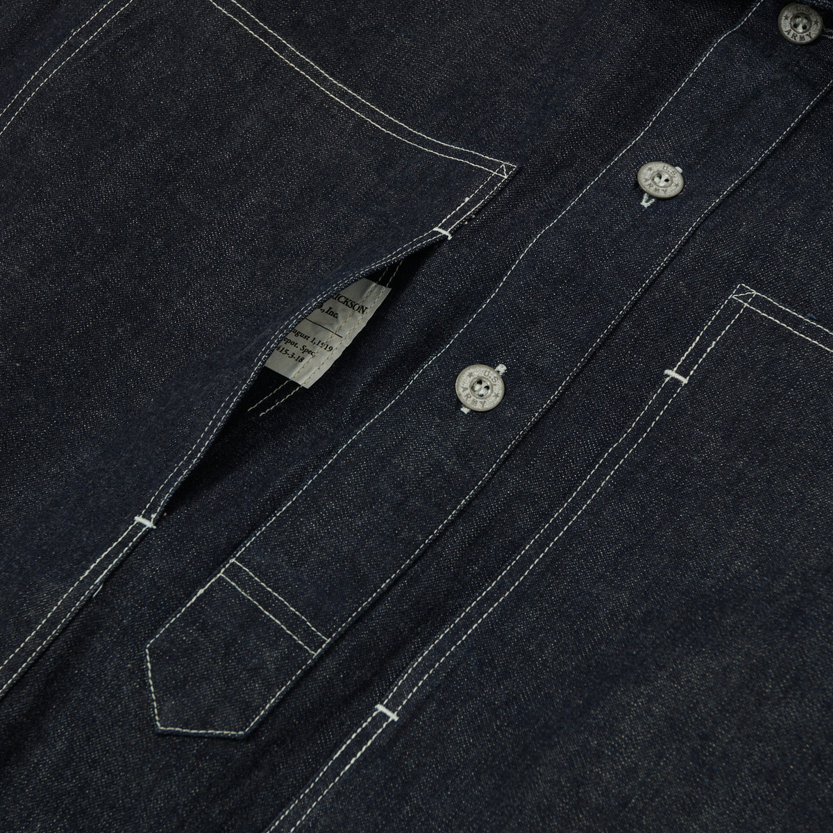 Buzz Rickson's U.S. Army Denim Pullover Jacket - Indigo