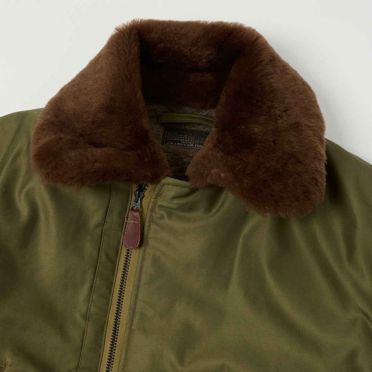 Buzz Rickson's 'Rough Wear Clothing Co' B-15 Flight Jacket - Olive Drab
