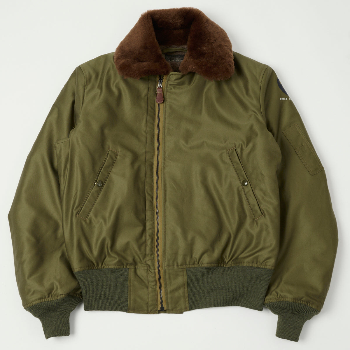 Buzz Rickson's 'Rough Wear Clothing Co' B-15 Flight Jacket - Olive Drab