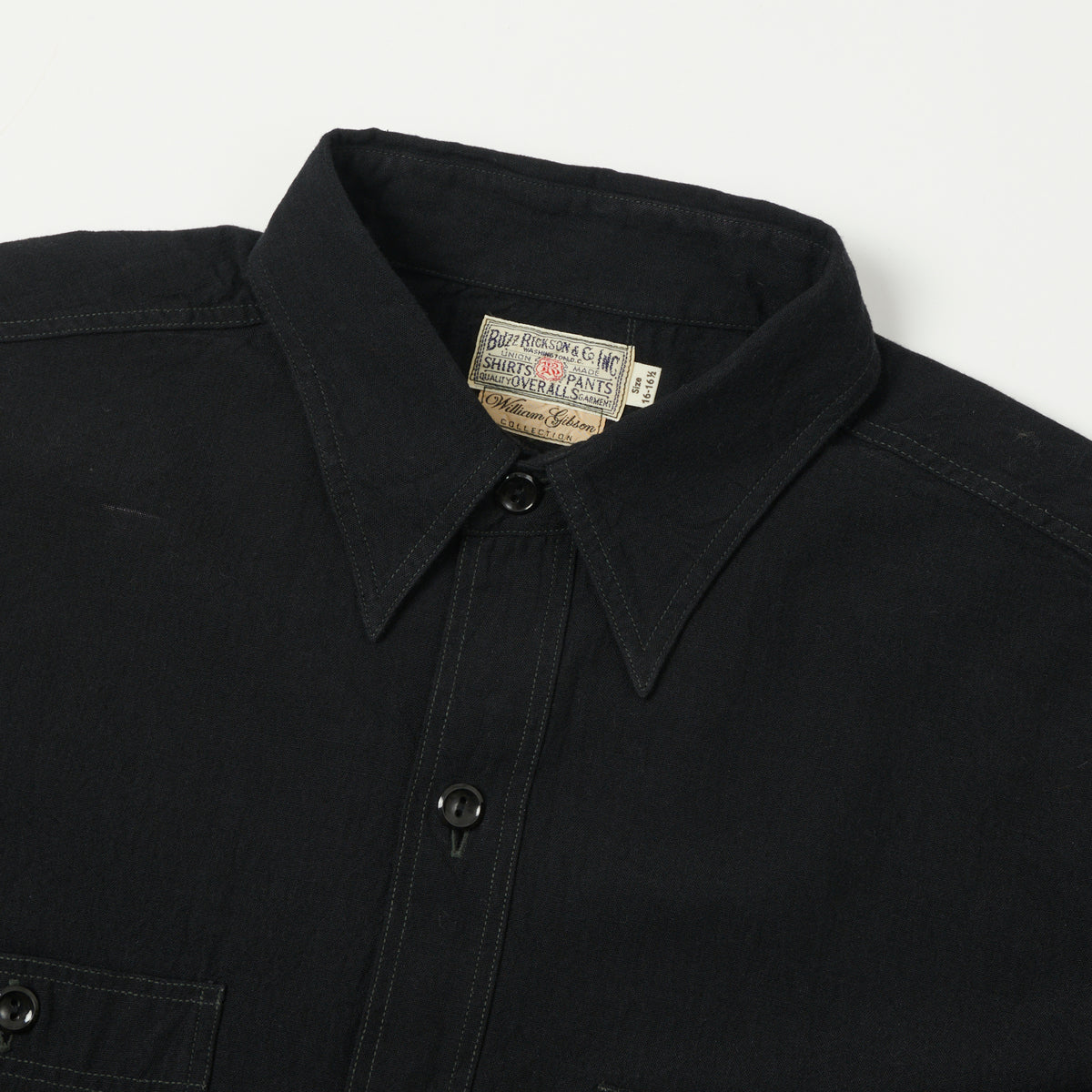 Buzz Rickson's x William Gibson Chambray Work Shirt - Black