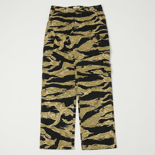 Buzz Rickson's Gold Tiger Stripe Camo Trouser - Black