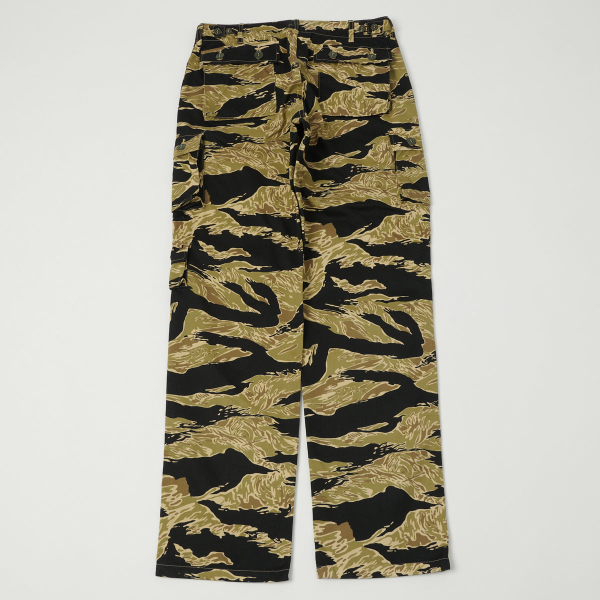 Buzz Rickson's Gold Tiger Stripe Camo Trouser - Black