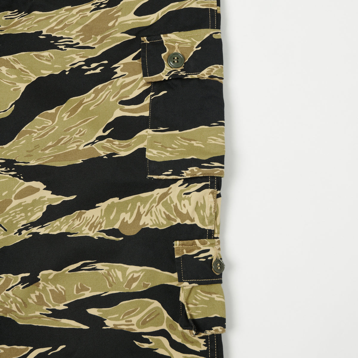 Buzz Rickson's Gold Tiger Stripe Camo Trouser - Black