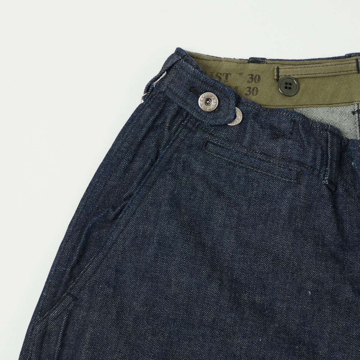 Buzz Rickson's Civillian Model M-43 Denim Trousers - One Wash