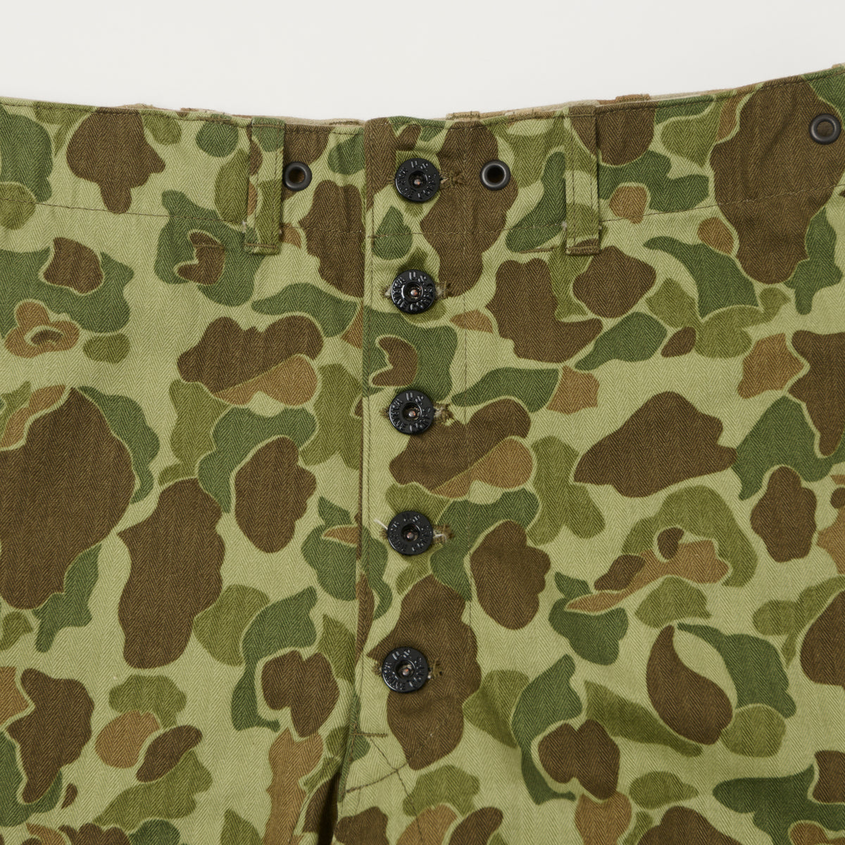 Buzz Rickson's U.S.M.C P-44 Herringbone Twill Trousers - Frogskin Camo