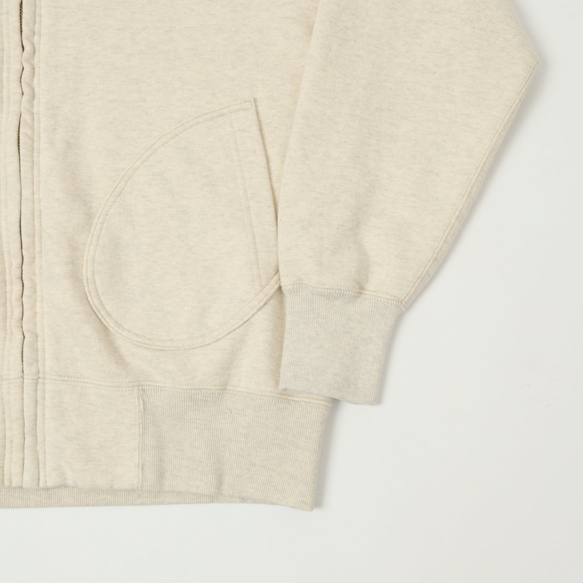 Buzz Rickson's U.S.A.F Full Zip Sweat Parka - Oatmeal