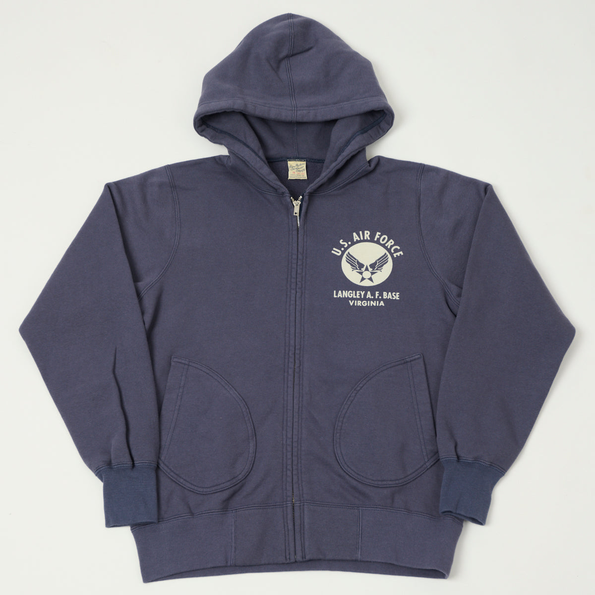 Buzz Rickson's U.S.A.F Full Zip Sweat Parka - Navy
