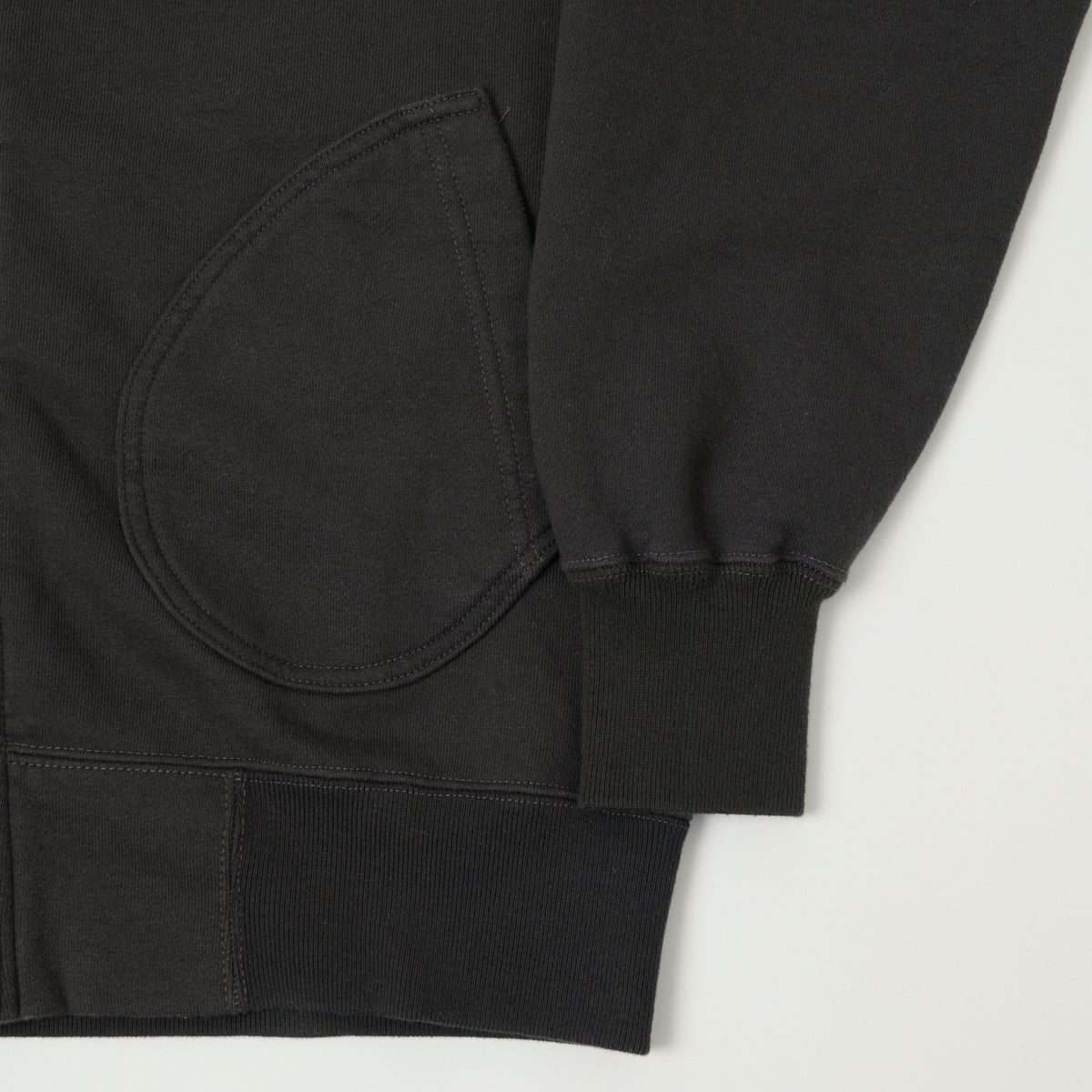 Buzz Rickson's U.S.A.F Full Zip Sweat Parka - Black