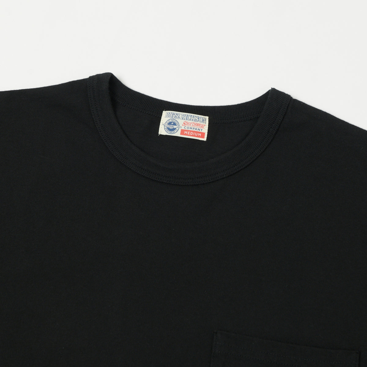 Buzz Rickson's Pocket T-Shirt - Black