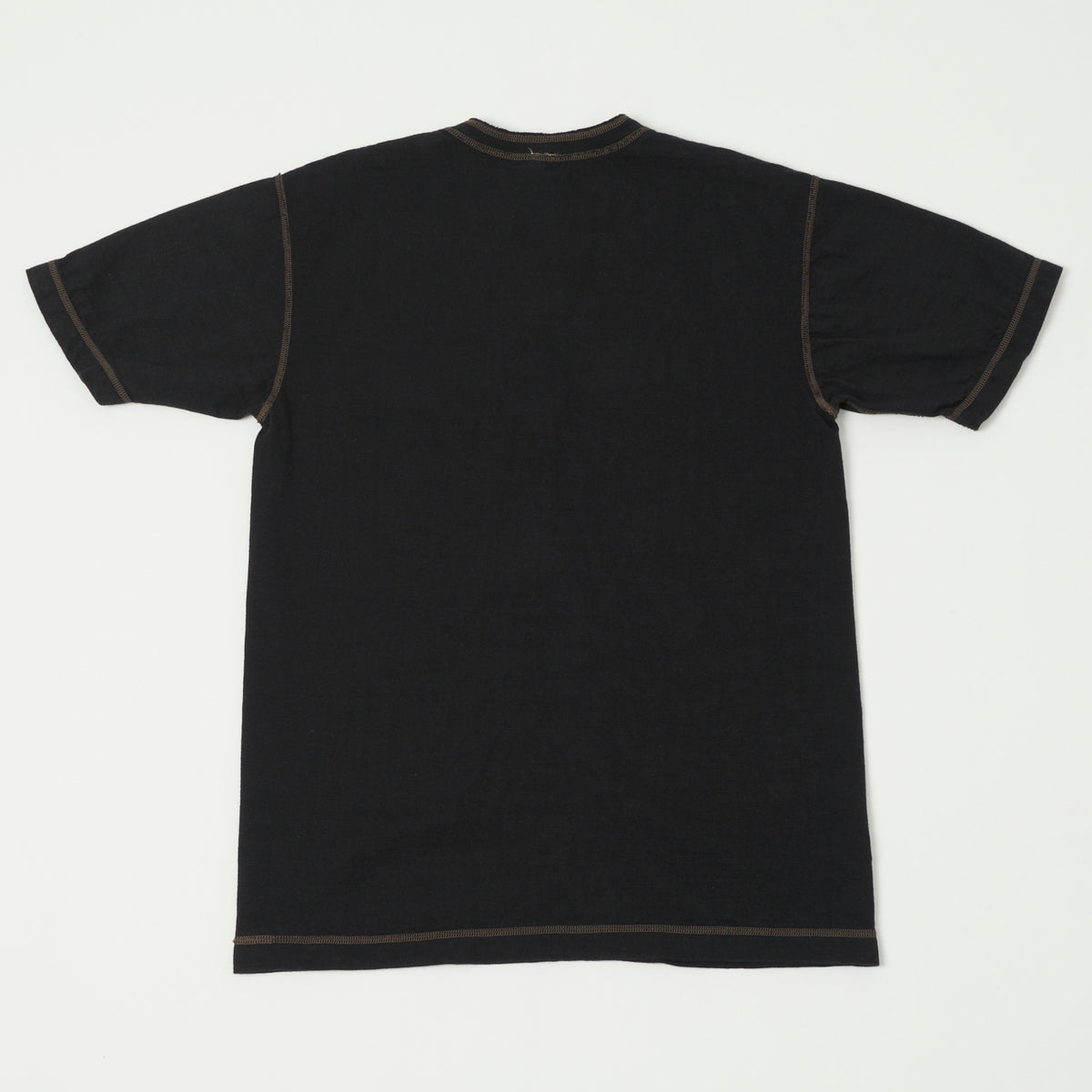 Buzz Rickson's Slub Henley T-Shirt - Black