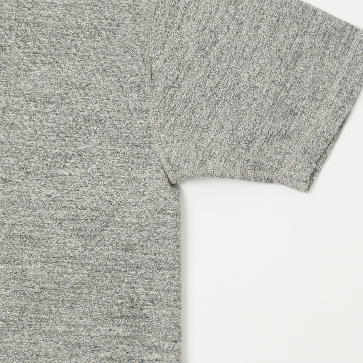 Buzz Rickson's Slub Henley T-Shirt - Grey Melange