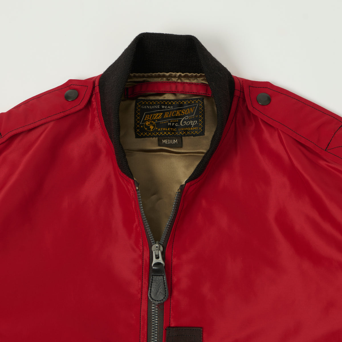 Buzz Rickson's L-2B 'Scorpion' Light Weight Flight Jacket - Red