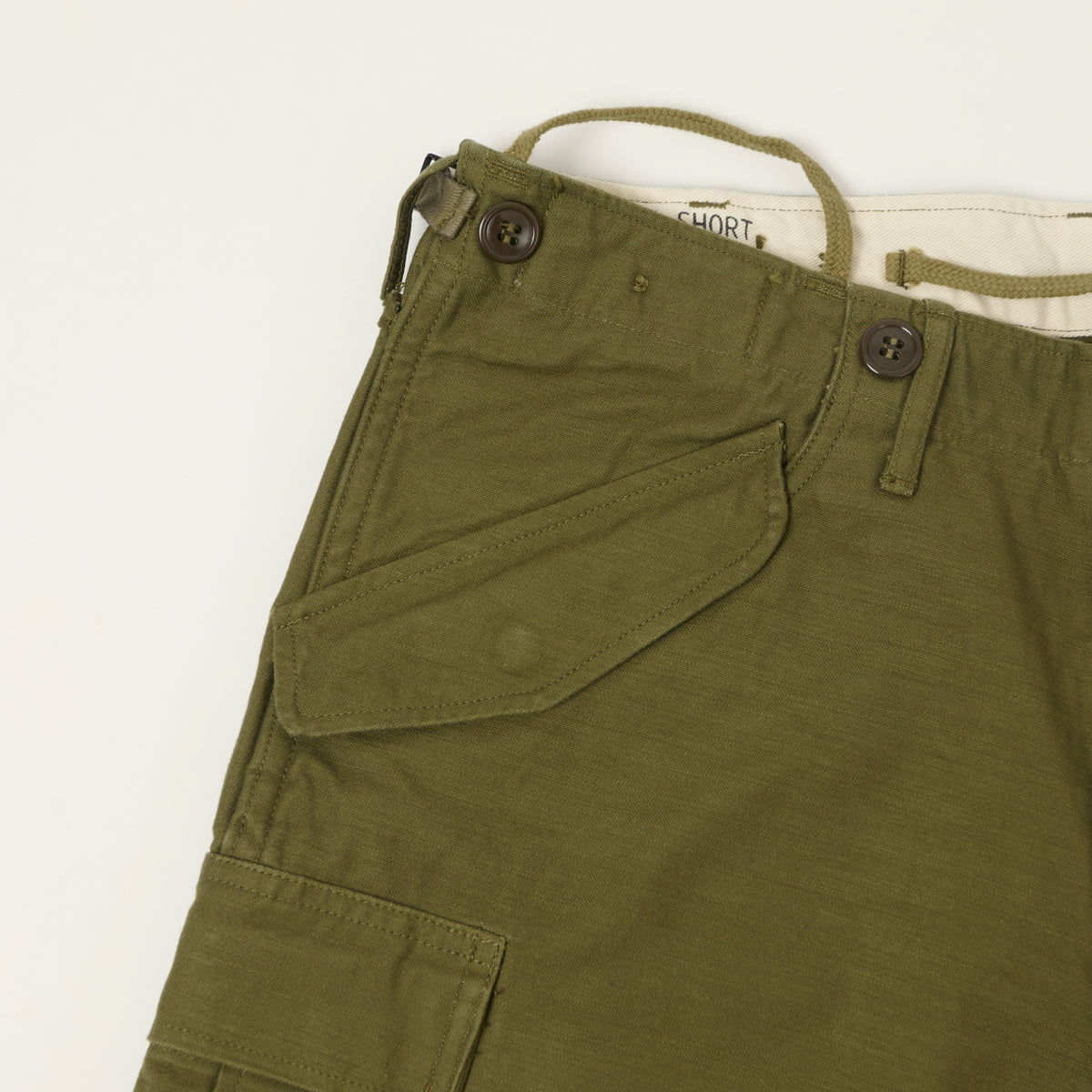 Buzz Rickson's M-1951 Reverse Sateen Civilian Shorts - Olive