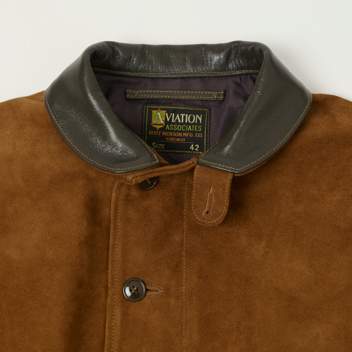 Buzz Rickson's ‘Aviation Associates’ Horsehide Civilian Model N-1 Deck Jacket - Brown