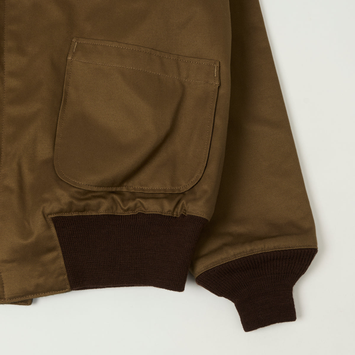 Buzz Rickson's U.S. Navy Zip Through Deck Jacket - Tankers Brown