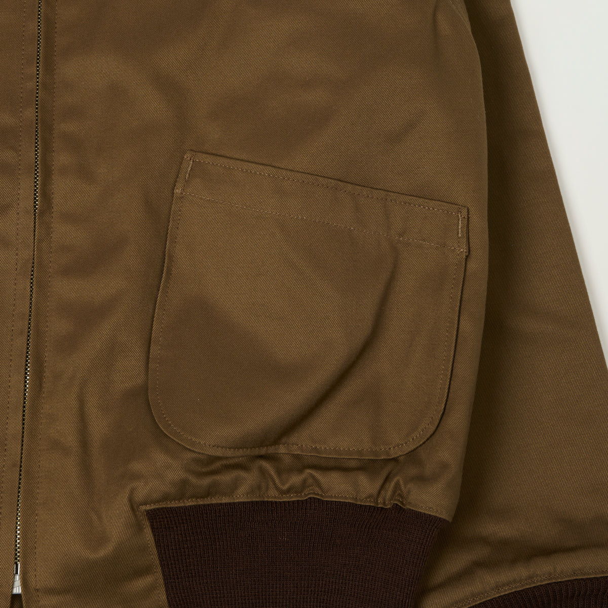 Buzz Rickson's U.S. Navy Zip Through Deck Jacket - Tankers Brown