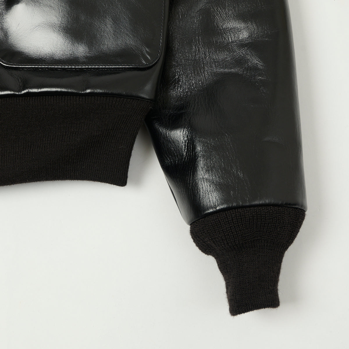 Buzz Rickson's x William Gibson A-2 Rough Wear Leather Flight Jacket - Black
