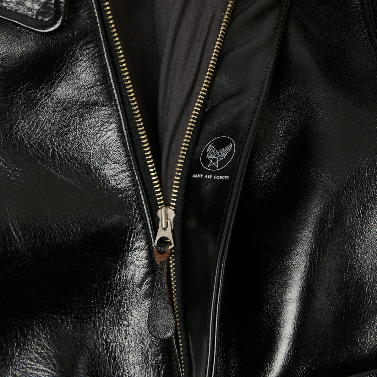 Buzz Rickson's x William Gibson A-2 Rough Wear Leather Flight Jacket - Black