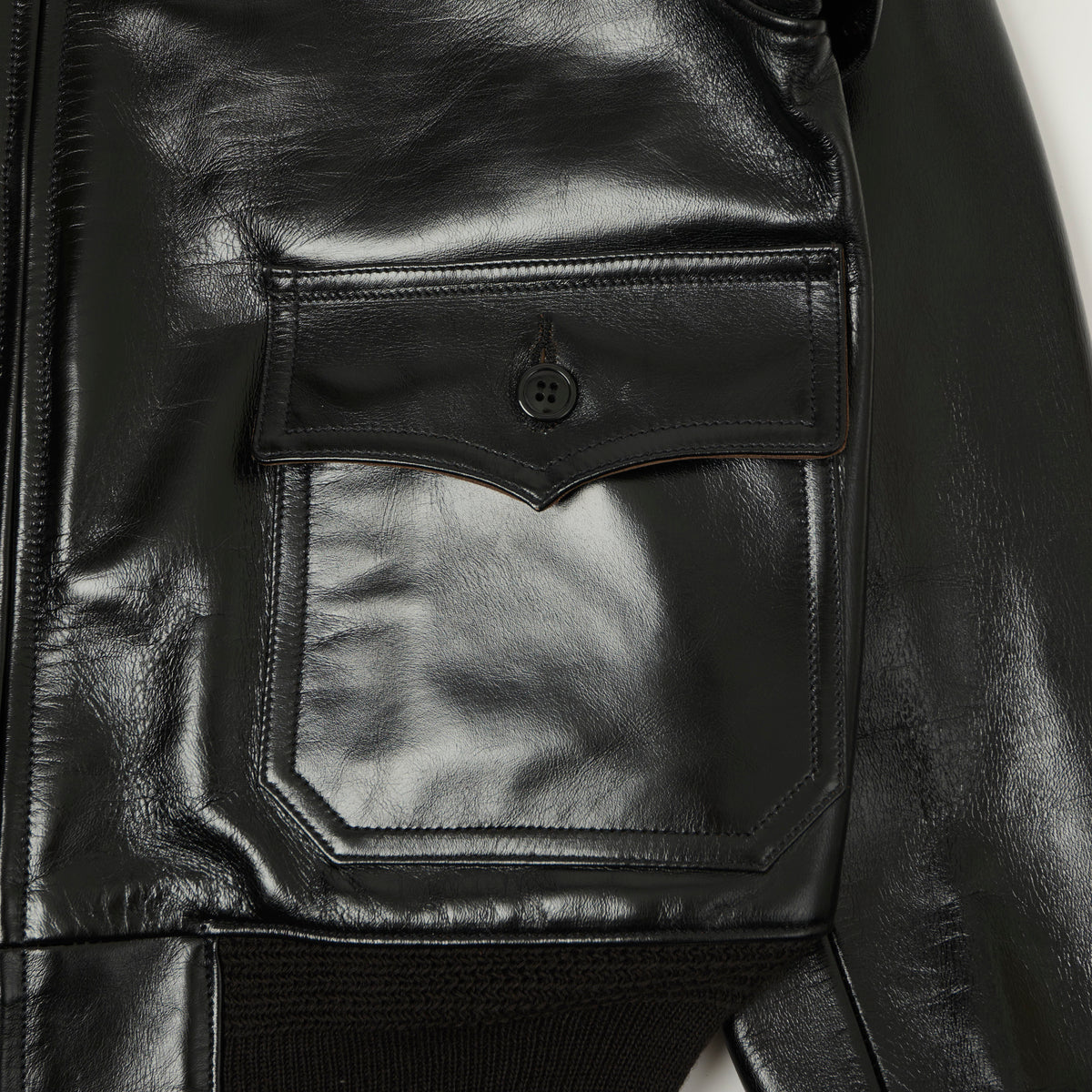 Buzz Rickson's William Gibson Type AN-J-3A Horsehide Flight Jacket - Black