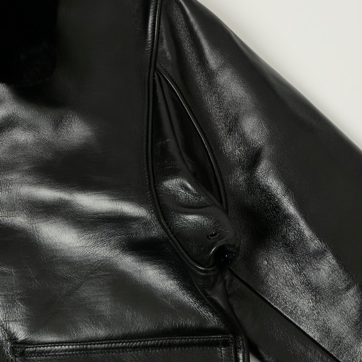 Buzz Rickson's William Gibson Type AN-J-3A Horsehide Flight Jacket - Black