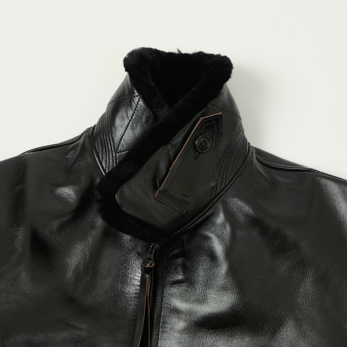 Buzz Rickson's William Gibson Type AN-J-3A Horsehide Flight Jacket - Black
