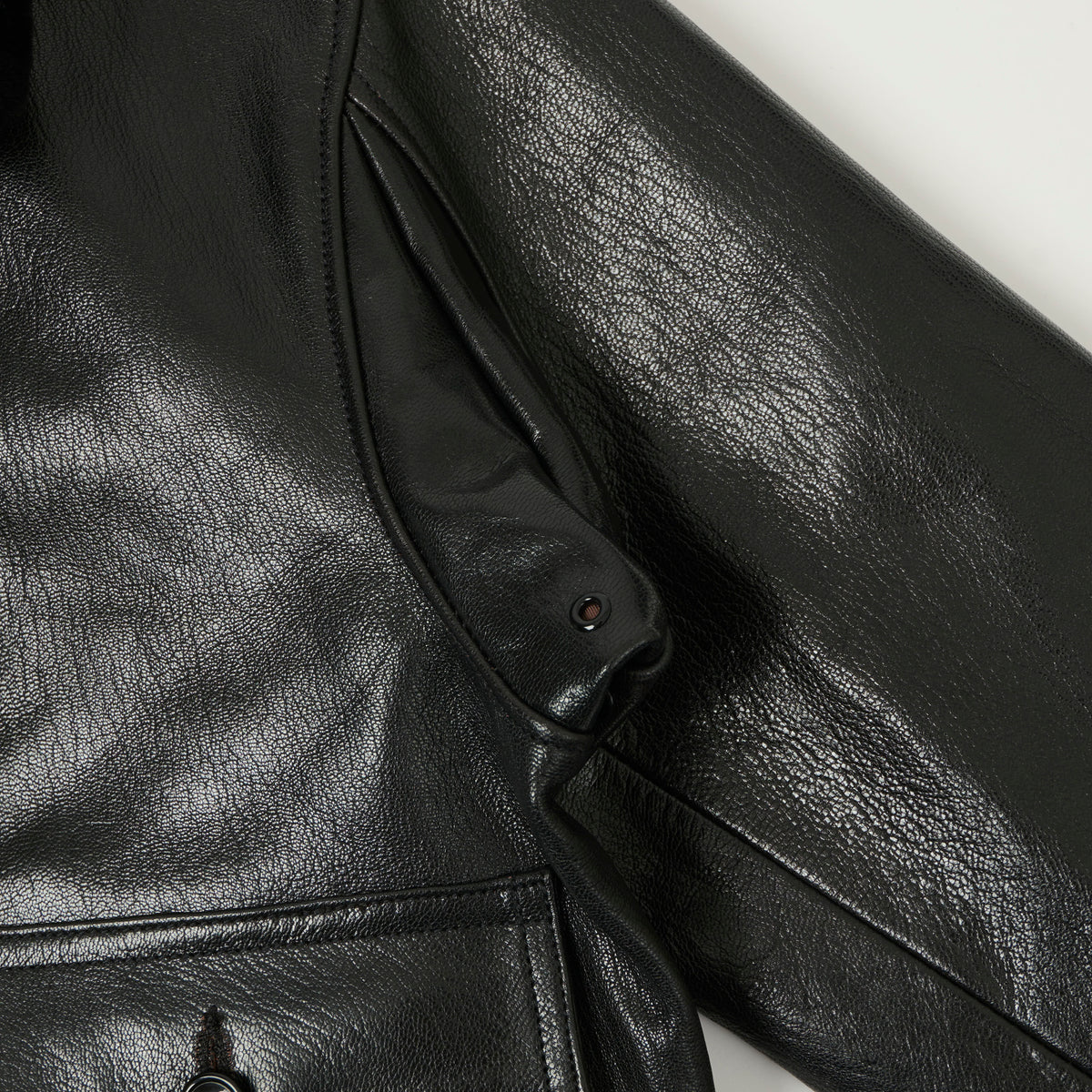 Buzz Rickson's William Gibson Type G-1 Goatskin Flight Jacket - Black