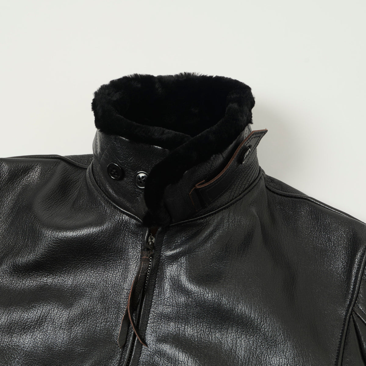 Buzz Rickson's William Gibson Type G-1 Goatskin Flight Jacket - Black