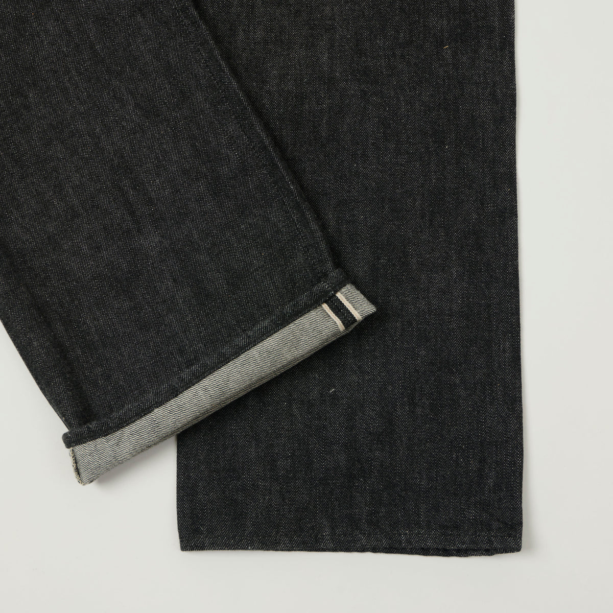 Buzz Rickson's WWII 'Waist Overall' 13.6oz Loose Straight Jean - Black One Wash
