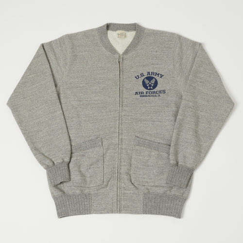 Buzz Rickson's U.S. Army Air Forces Zip Sweatshirt - Heather Grey