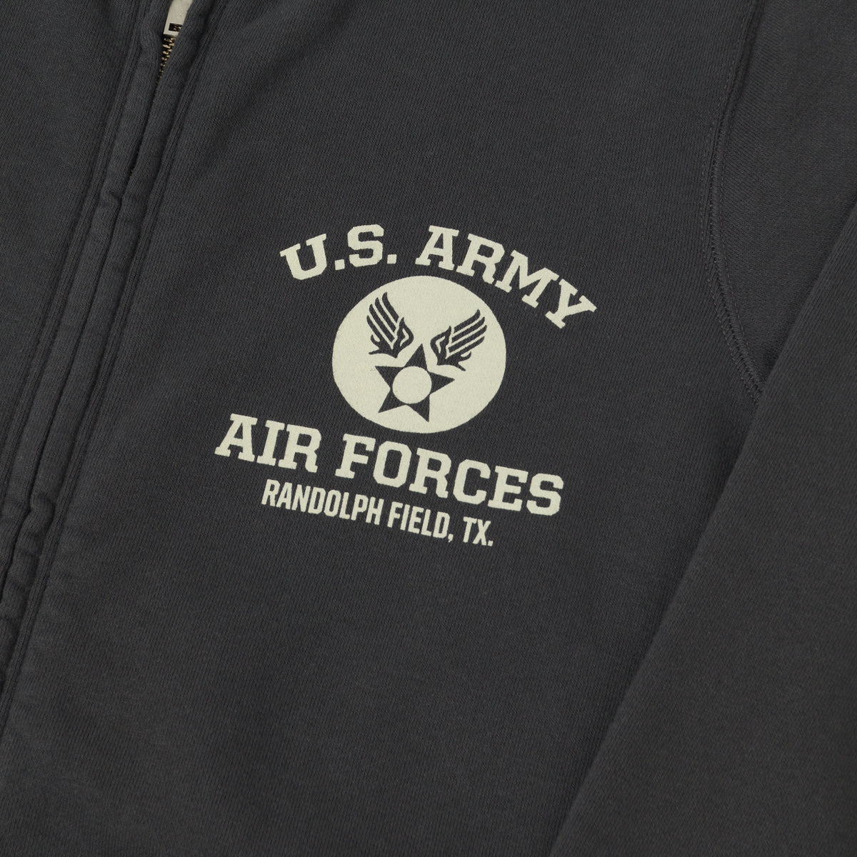 Buzz Rickson's U.S. Army Air Forces Zip Sweatshirt - Black