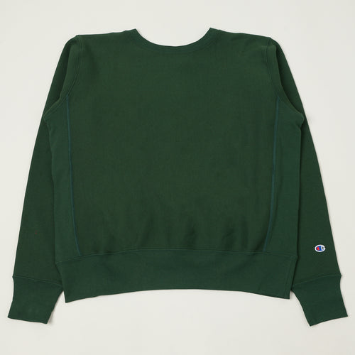 Champion Made in USA Reverse Weave Crewneck Sweatshirt - Moss Green