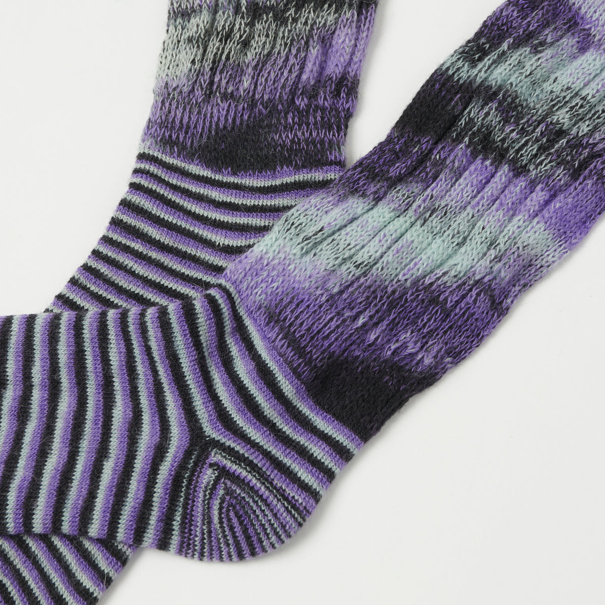 Chamula Loose Rib Sock - Plum