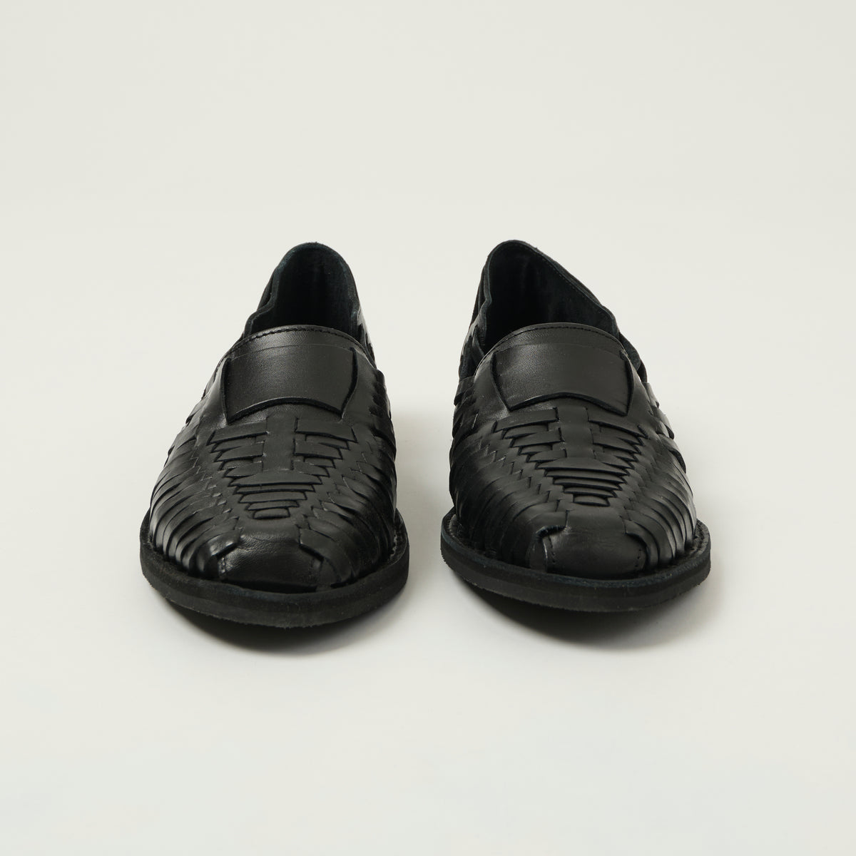 Chamula Brasilia Woven Huarache Shoe - Black
