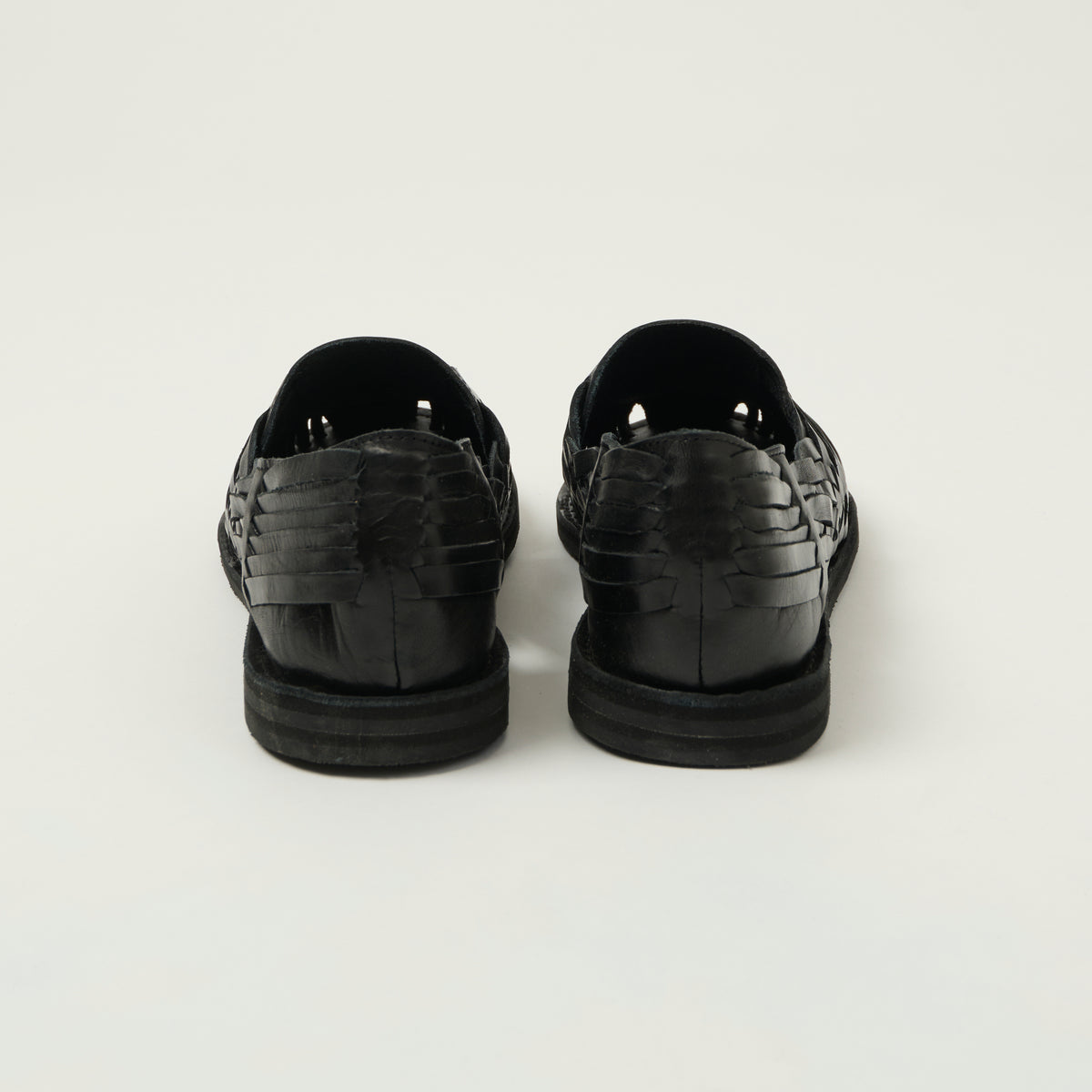 Chamula Brasilia Woven Huarache Shoe - Black