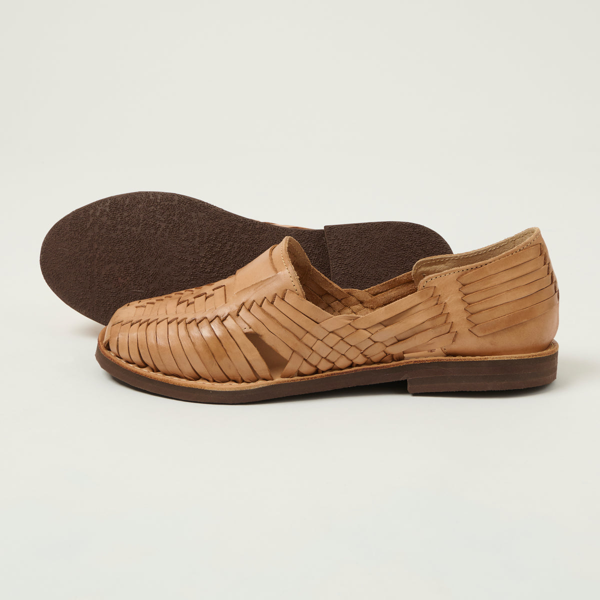 Chamula Brasilia Woven Huarache Shoe - Tan
