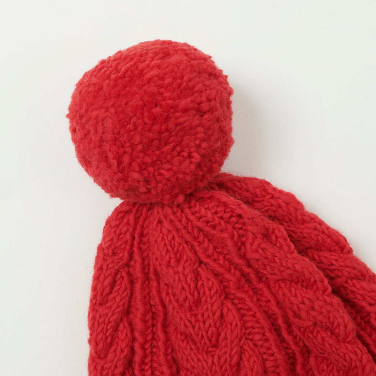 Chamula Double Cuff Fisherman's Beanie - Raspberry