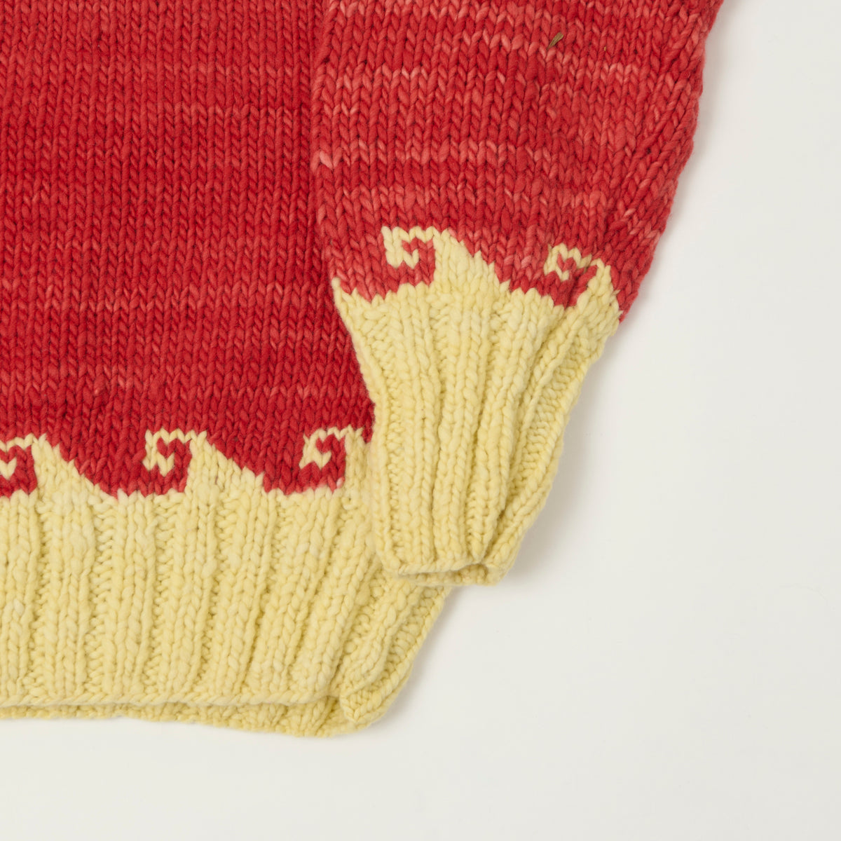 Chamula Merino Wool 'Olas' Jumper - Old Red