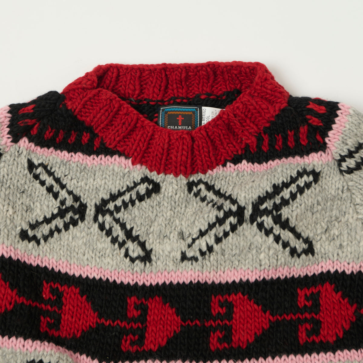 Chamula Merino Wool 'Olas' Jumper - Black
