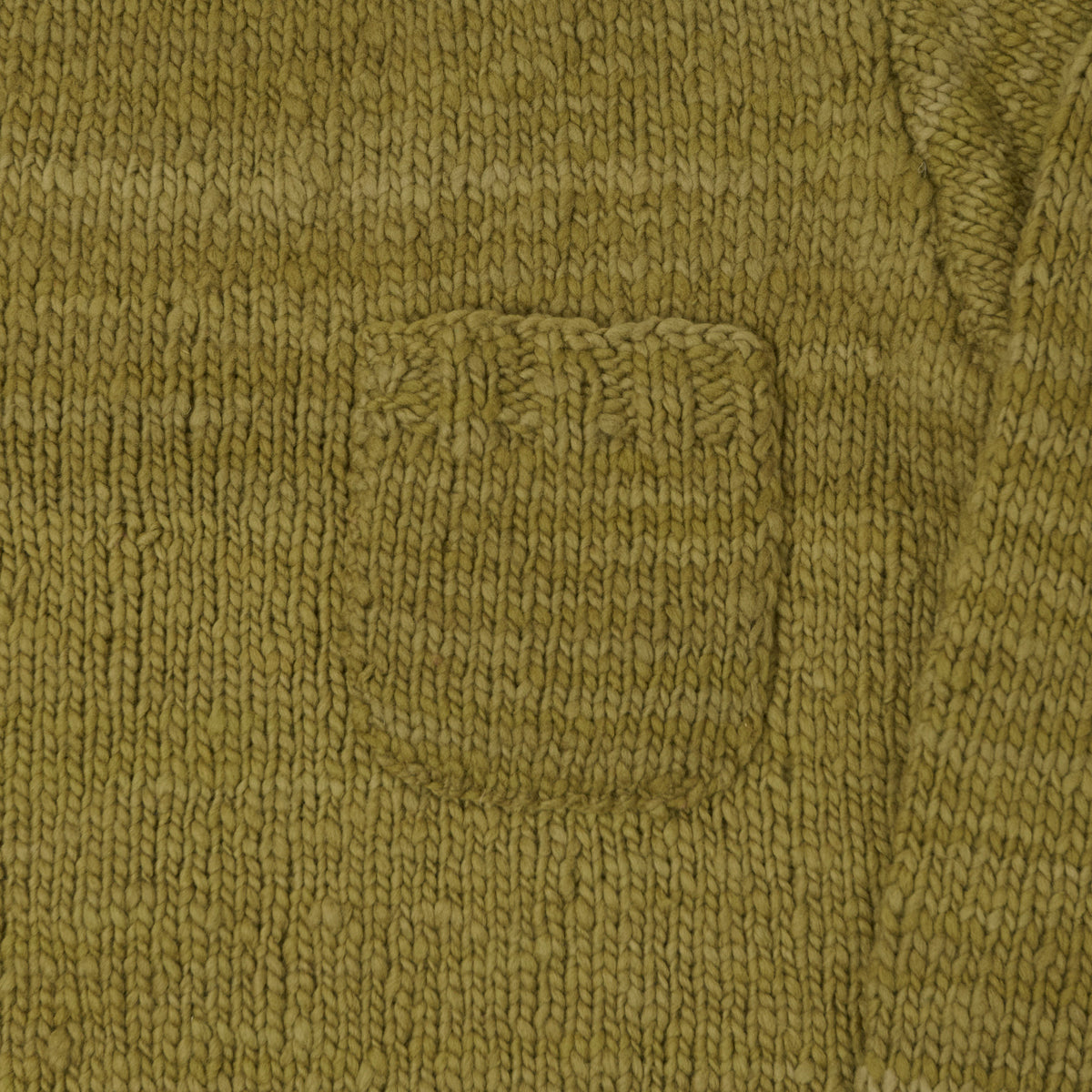 Chamula Merino Wool Pocket Jumper - Dark Alfalfa